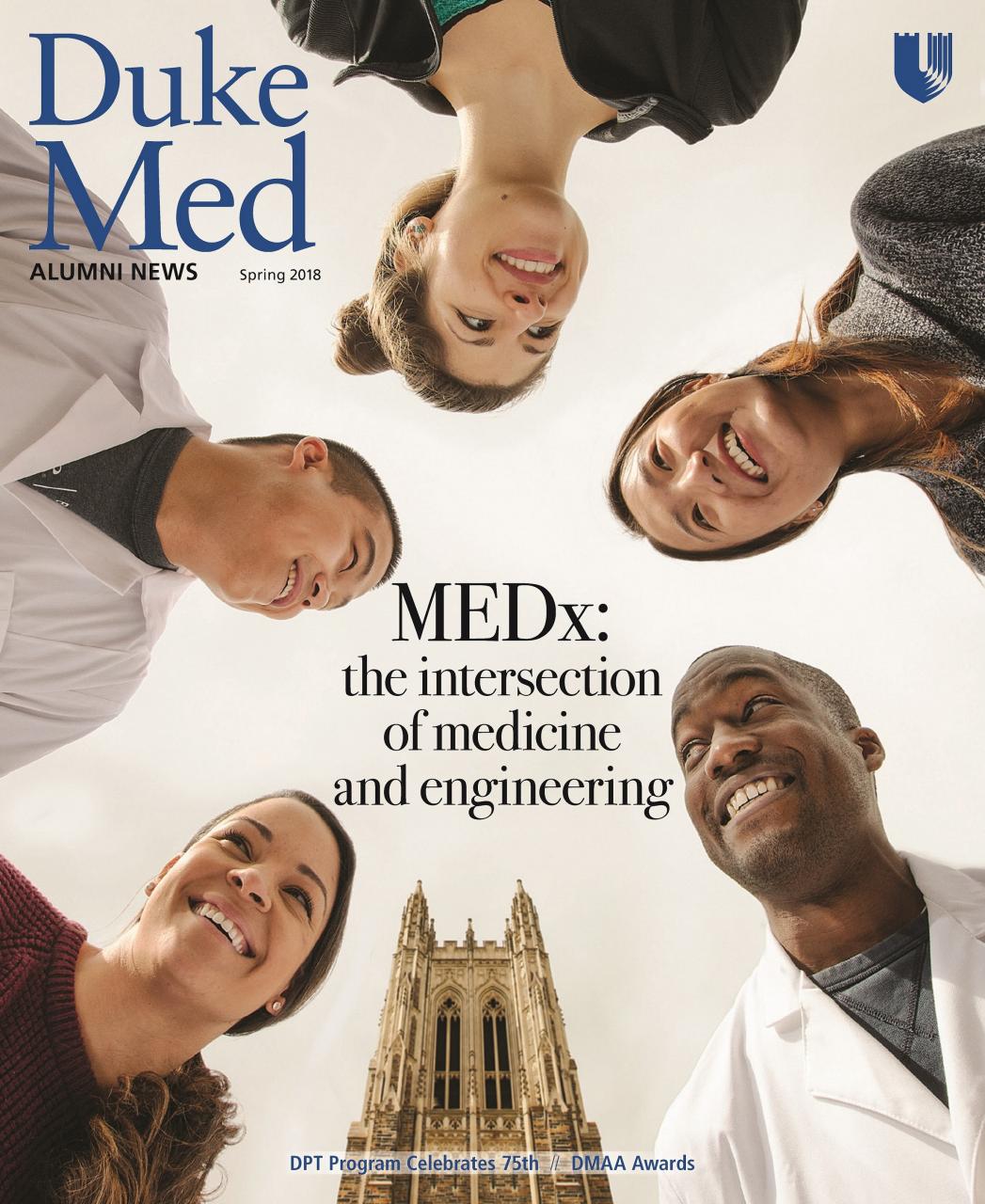 2018 Spring issue of Duke Medicine Alumni Magazine (Yuqi and Eric are featured on the Cover story)