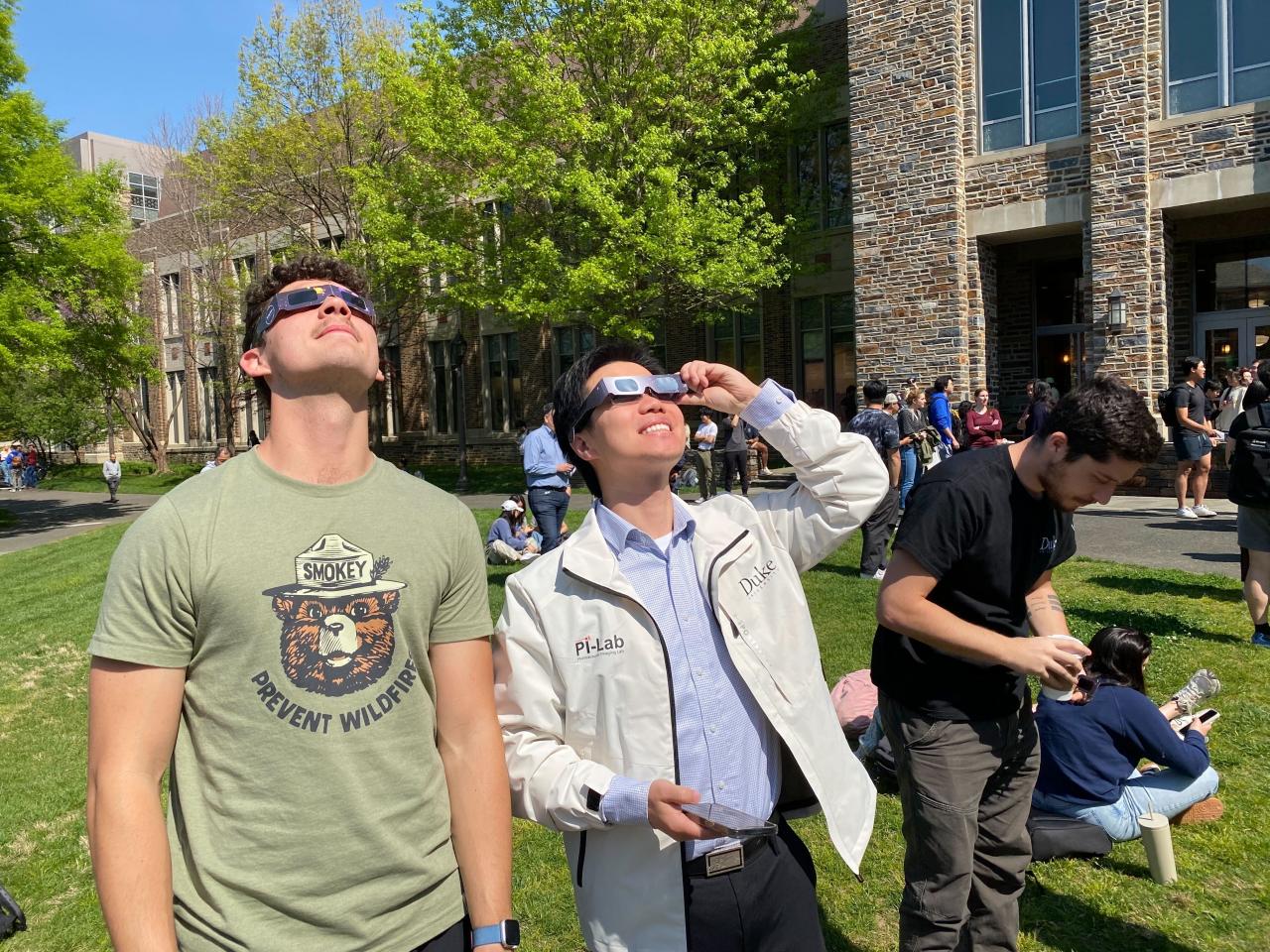 Looking (safely) at a solar eclipse!